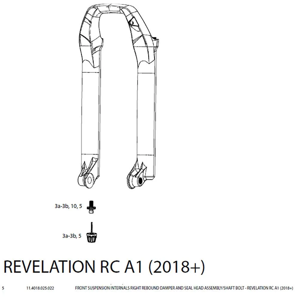 Rock Shox Revelation Rc Bluto Rebound Damper Patron, Black, One Size
