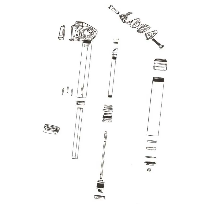 Rock Shox Reverb Axs B1+ 2026 övre Kolv 34.9 Mm Rock Shox Reverb Axs B1+ 2026 övre Kolv 34.9 Mm