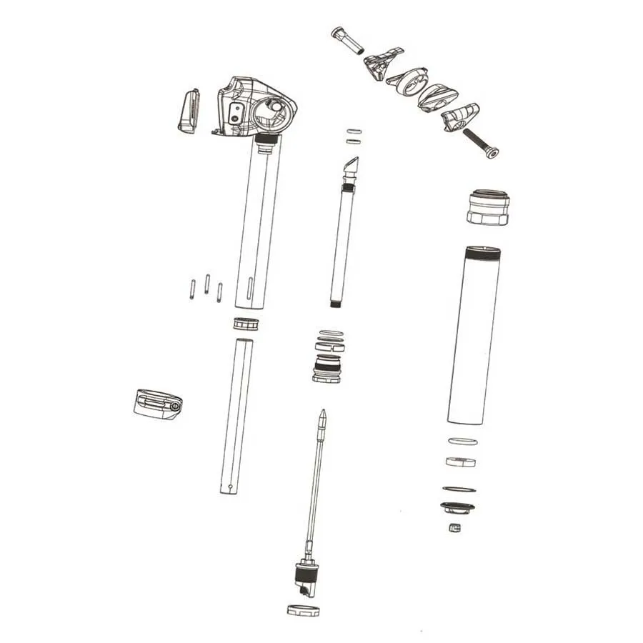 Rock Shox Reverb Axs B1+ 2026 övre Rör 34.9 Mm Rock Shox Reverb Axs B1+ 2026 övre Rör 34.9 Mm