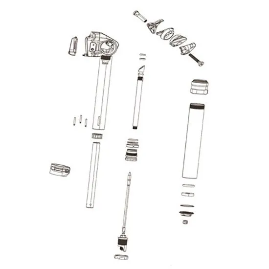 Rock Shox Reverb Stealth A2/b1 Packning, Black / blue, One Size Rock Shox Reverb Stealth A2/b1 Packning, Black / blue, One Size