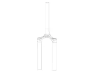 Rock Shox Rockshox Boxxer C1+ Upper Crown 35mm Grey (2019+)