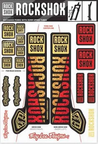 Rock Shox RockShox TLD Dekal Sett