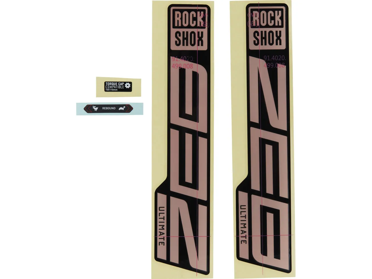 Rock Shox RockShox Zeb Ultimate Decal Kit Rock Shox RockShox Zeb Ultimate Decal Kit