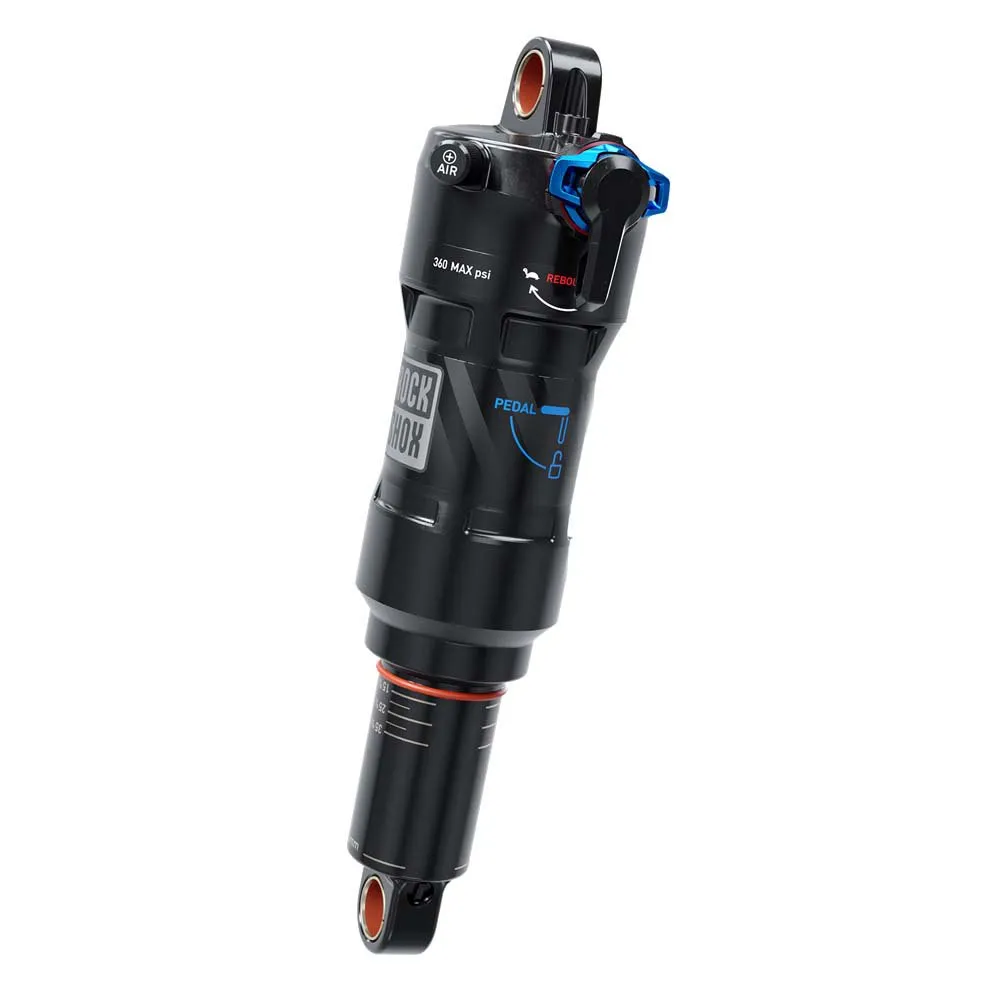 Rock Shox Rs Deluxe Ultimate Rct Linear Air 0neg/0pos Tokens Linearreb/dcomp 380lb Lockout Stötdämpare, Black, 50mm, 185mm