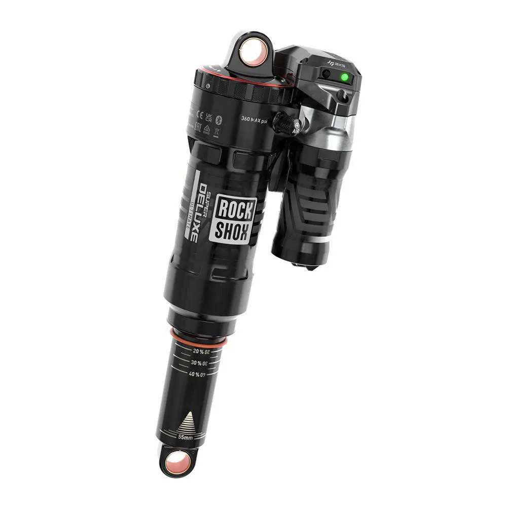 Rock Shox Rs Super Deluxe Ultimate Flight Attendant Progressive Air C2 Trek Slash 2023+gen6 Stötdämpare, Black, 65mm, 230mm