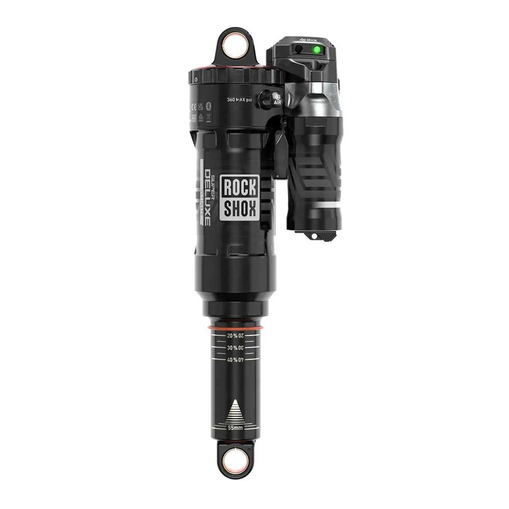 Rock Shox Rs Super Deluxe Ultimate Flight Attendant Progressive Air C2 Trek Slash 2023+gen6 Stötdämpare, Black, 65mm, 230mm