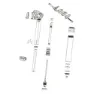 Rock Shox Sadelstolps Slangkoppling För Reverb A1-b1/reverb Stealth A1-b1, Black, One Size