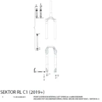 Rock Shox Sektor Rl Remote Gaffel Sänks Rock Shox Sektor Rl Remote Gaffel Sänks