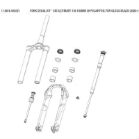 Rock Shox Sid Ultimate Klistermärkesset Rock Shox Sid Ultimate Klistermärkesset