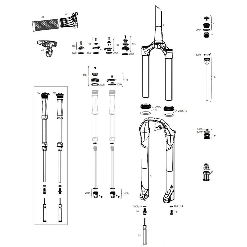 Rock Shox Sid Ultimate Manual Boost 15x110 Mm 42 Offset Debon Air Mtb-gaffel