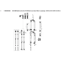 Rock Shox Sid World Cup/rlc/xx/rl 27´´ 42 Offset Solo Air Carbon Taper Gaffel För Krona/styrrör/överrör-samling Rock Shox Sid World Cup/rlc/xx/rl 27´´ 42 Offset Solo Air Carbon Taper Gaffel För Krona/styrrör/överrör-samling