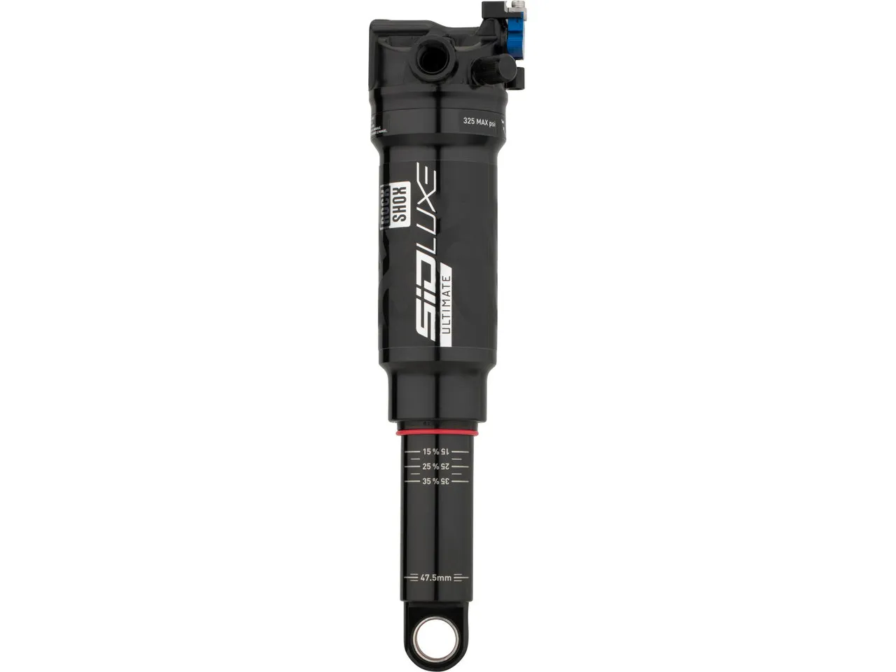 Rock Shox SIDLuxe Ultimate DebonAir Trunnion Remote Dämpfer F-Podium ab Mod.2020, Black / blue, 47.5mm, 185mm