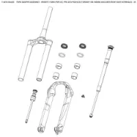 Rock Shox Silver Gaffeldämparenhet 35 Nyckelfärdig Fjärrkontroll