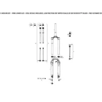 Rock Shox Silver Pike Ultimate B3 Flask Gaffel Sänks Rock Shox Silver Pike Ultimate B3 Flask Gaffel Sänks