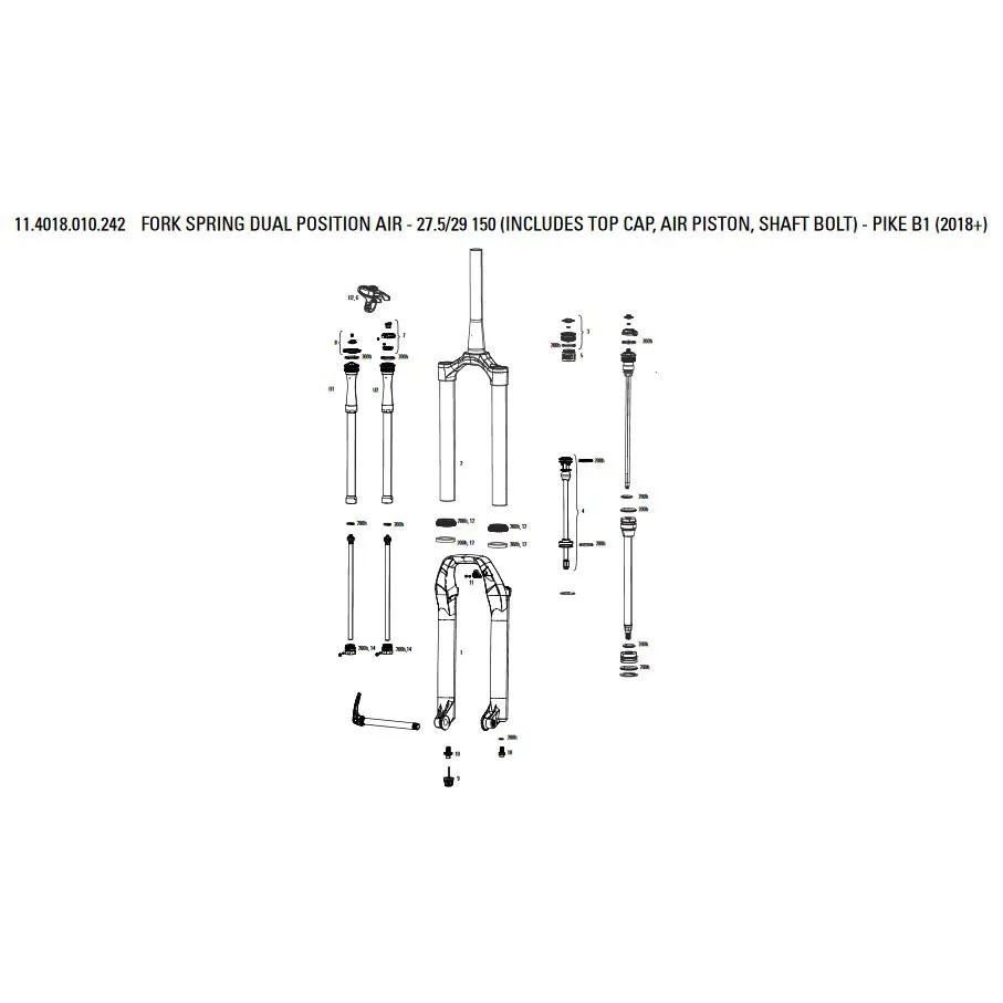 Rock Shox Spring B1 Luftfjädrad Stötdämpare Med Dubbla Lägen, Silver / black, 150mm / 27.5-29" Rock Shox Spring B1 Luftfjädrad Stötdämpare Med Dubbla Lägen, Silver / black, 150mm / 27.5-29"