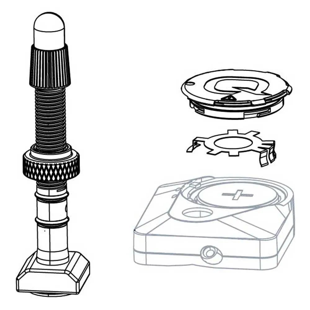 Rock Shox Spring Solo Air Judy Silver A2 Plus Luftventilsats, Silver / black, 130mm / 27.5-29"