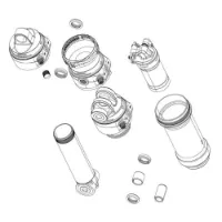 Rock Shox Super Deluxe Thrushaft C1 2021 57.5 Mm Rear Shock Damper Body Företag Rock Shox Super Deluxe Thrushaft C1 2021 57.5 Mm Rear Shock Damper Body Företag