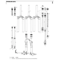 Rock Shox Totem 180 Mm Solo Air Left Inre Fjäderdelar Rock Shox Totem 180 Mm Solo Air Left Inre Fjäderdelar