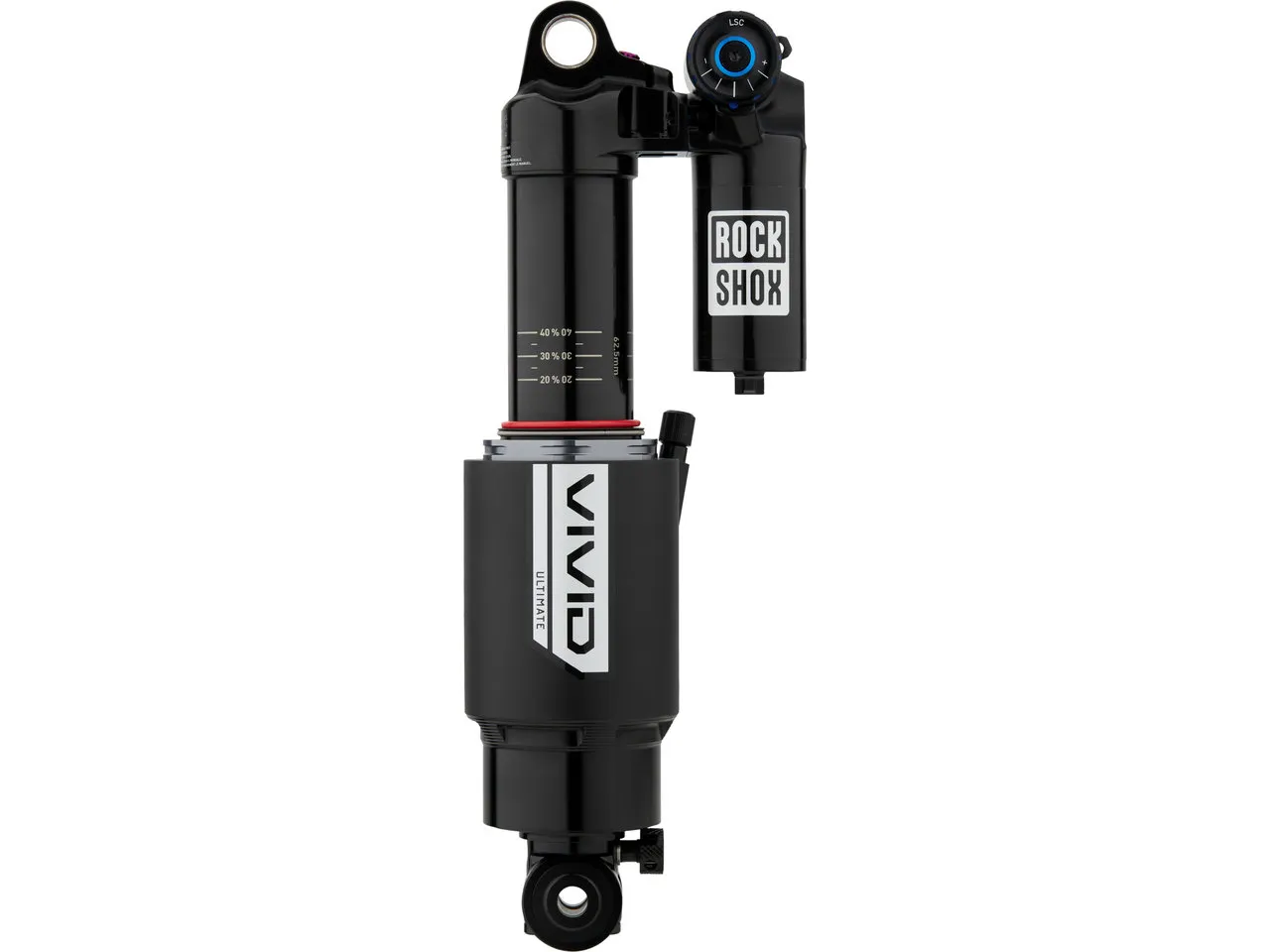 Rock Shox Vivid Ultimate RC2T Dämpfer für Santa Cruz Megatower 2 ab 2022, Black, 62.5mm, 230mm