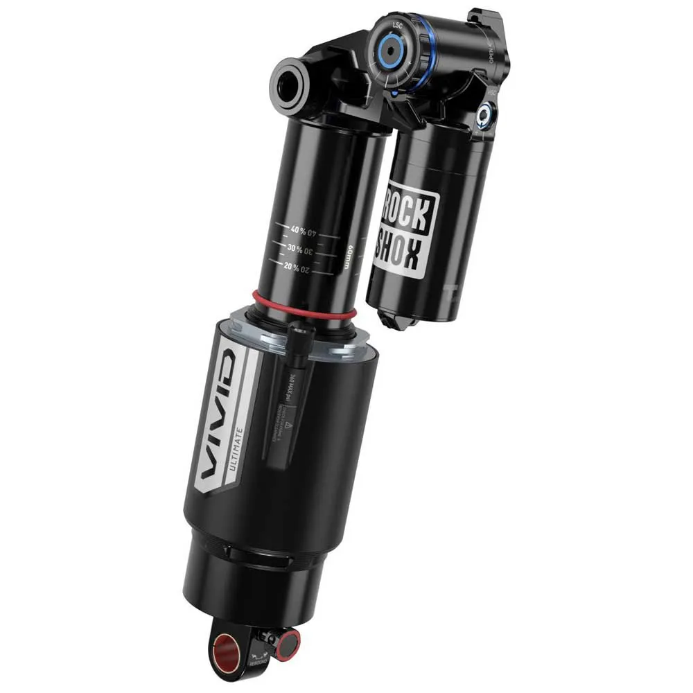 Rock Shox Vivid Ultimate Rc2t Reb25/comp30 Standard/trunnion Transition Repeater Stötdämpare, Black, 65mm, 205mm