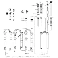 Rock Shox Xc32 26´´/29´´ 80 Mm Solo Air Left Inre Fjäderdelar Rock Shox Xc32 26´´/29´´ 80 Mm Solo Air Left Inre Fjäderdelar