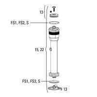 Rock Shox XC32 TK dämparenhet till remote