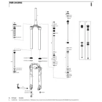 Rock Shox Yari 130 Mm Solo Air Boost Left Inre Fjäderdelar