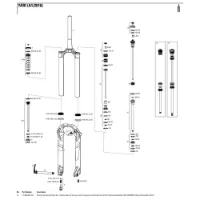 Rock Shox Yari 140 Mm Solo Air Boost Left Inre Fjäderdelar Rock Shox Yari 140 Mm Solo Air Boost Left Inre Fjäderdelar