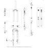 Rock Shox Yari Klistermärken, White, One Size