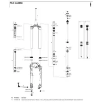 Rock Shox Yari/lyrik 160 Mmdual Position Air Left Inre Fjäderdelar