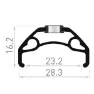 Rodi Blackrock 23 Fälg, Black, 650B - 27.5" 32H