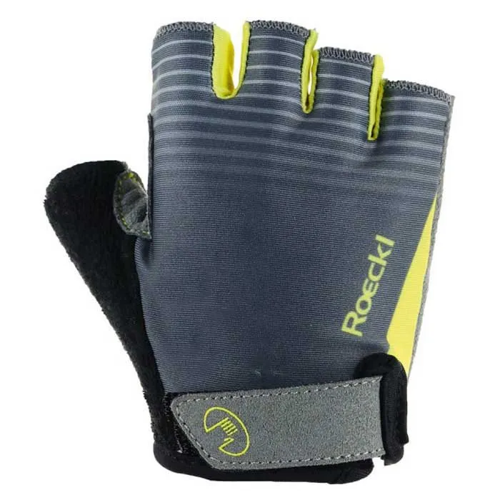 Roeckl Sports Bernex Korta Handskar, Grey / yellow Roeckl Sports Bernex Korta Handskar, Grey / yellow