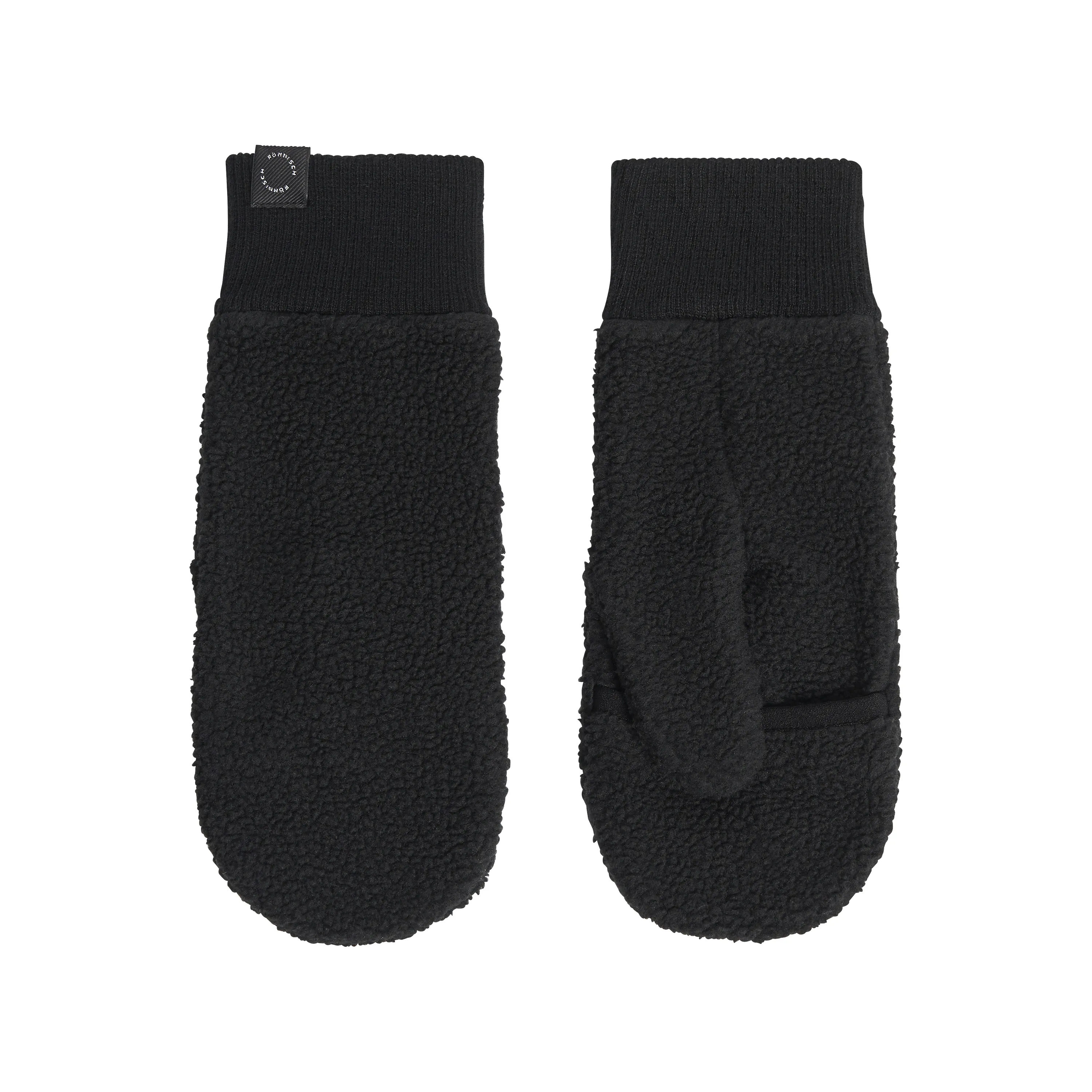 Röhnisch Pile Mittens, Black