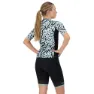 Rogelli Abstract Korta ärmar Cykeltröja, Turquoise / black, XL
