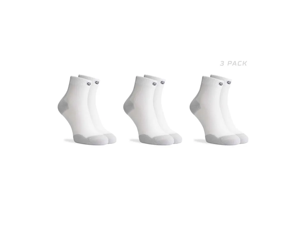 Rogelli Core löparstrumpor 3-pack vit/grå