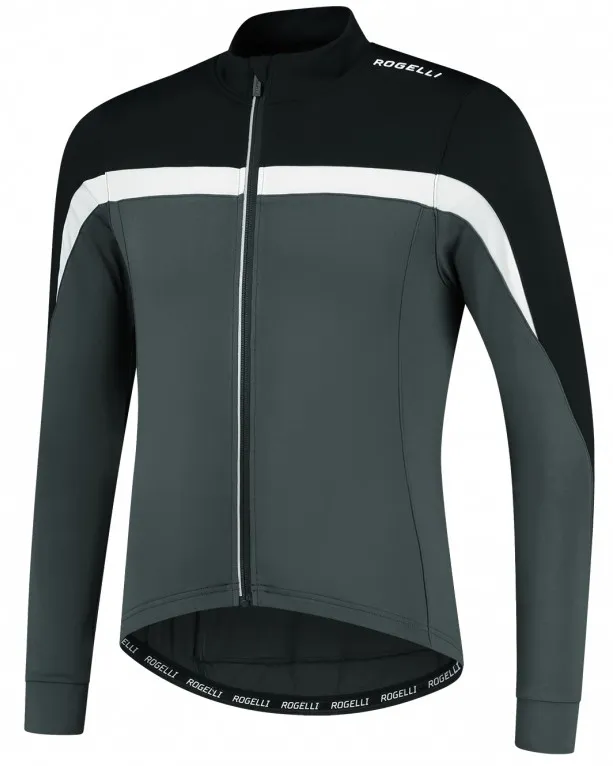 Rogelli Course Långärmad Jersey - Svart/Vit/Grå Rogelli Course Långärmad Jersey - Svart/Vit/Grå