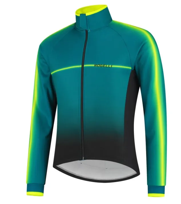 Rogelli Dex Cykeljacka - Turkis / Neon