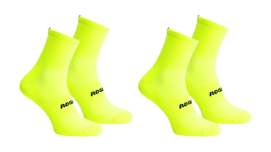 Rogelli Essentials Coolmax Strumpor 2-pack Fluo Rogelli Essentials Coolmax Strumpor 2-pack Fluo