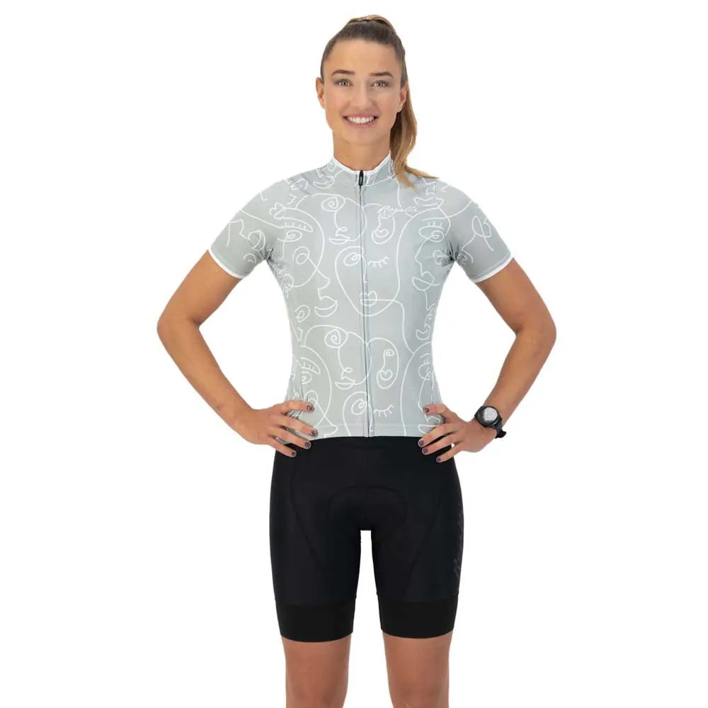 Rogelli Faces Korta ärmar Cykeltröja, Mint, XXL Rogelli Faces Korta ärmar Cykeltröja, Mint, XXL