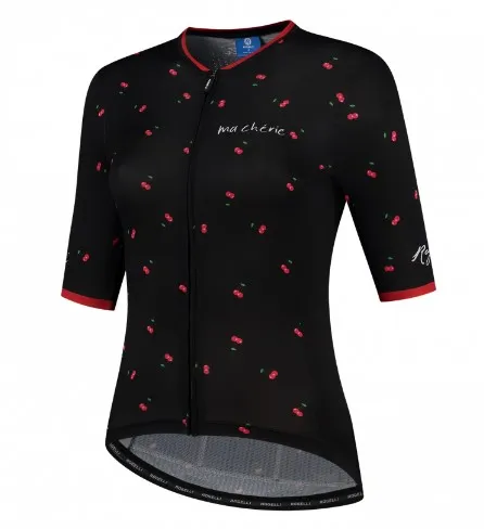 Rogelli Fruity Jersey till Kvinnor - Svart/Röd Rogelli Fruity Jersey till Kvinnor - Svart/Röd