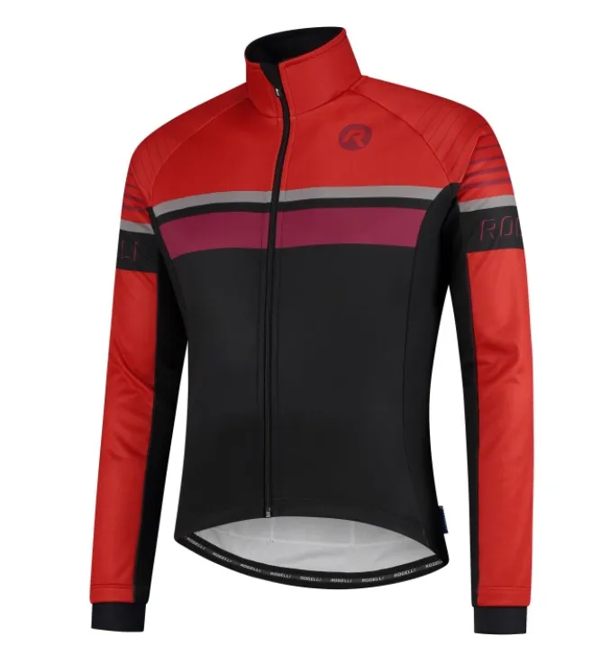 Rogelli Hero Cykeljacka - Svart / Röd Rogelli Hero Cykeljacka - Svart / Röd