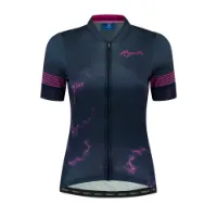 Rogelli Marble Kortärmad Jersey för kvinnor Svart / Grå