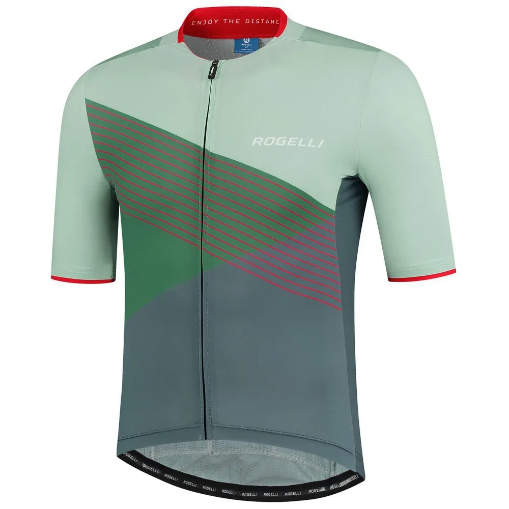 Rogelli Power Spike Kortärmad Tröja Och Bib Shorts Set, Black / green Rogelli Power Spike Kortärmad Tröja Och Bib Shorts Set, Black / green