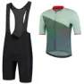 Rogelli Power Spike Kortärmad Tröja Och Bib Shorts Set, Black / green