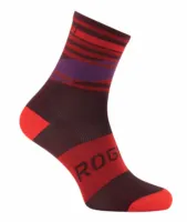 Rogelli Stripe Cykelstrumpor - Bordeaux/Röd Rogelli Stripe Cykelstrumpor - Bordeaux/Röd