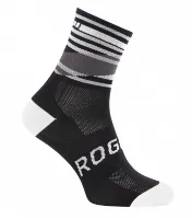 Rogelli Stripe Cykelstrumpor - Svart/Vit Rogelli Stripe Cykelstrumpor - Svart/Vit