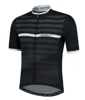 Rogelli Stripe Jersey - Svart / Vit Rogelli Stripe Jersey - Svart / Vit