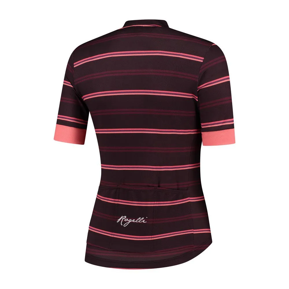 Rogelli Stripe Jersey - Svart / Vit