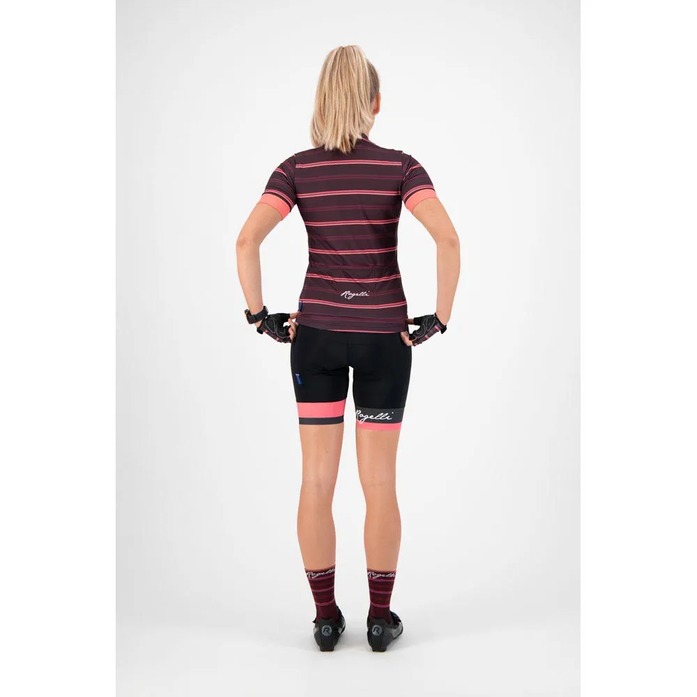 Rogelli Stripe Jersey - Svart / Vit
