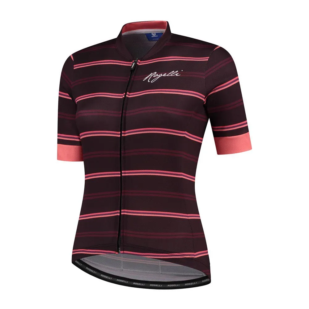 Rogelli Stripe Jersey - Svart / Vit